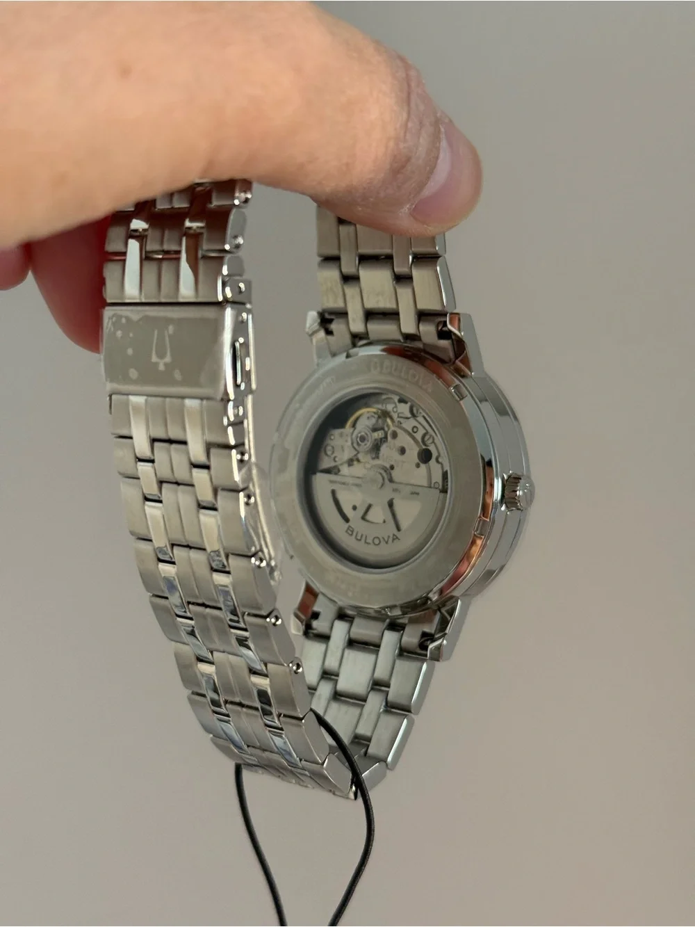 Bulova American Clipper Automatic Men’s Watch 96A305 Black Dial NWT Box